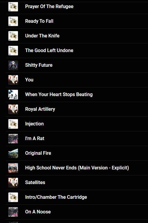 7RockLists's tweet photo. @gigsintoon @riseagainst @Tim_McIlrah Fucking amazing album. Album of the decade for me!
My #Top15 2006 songs below, kinda give my love away for the album.
#TheSuffererAndTheWitness https://t.co/vYZhwFSeZJ