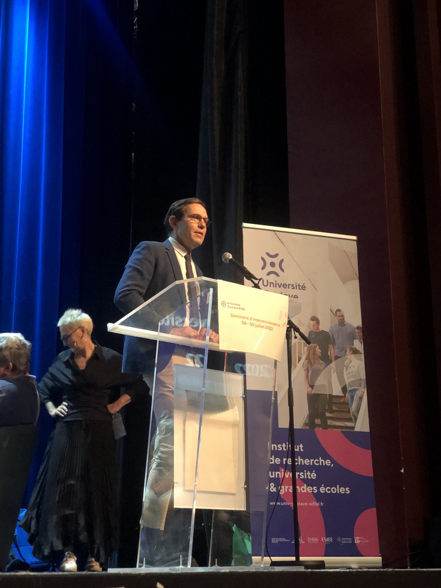 Ouverture du séminaire Gustave Eiffel ⁦@UGustaveEiffel⁩ par Gilles Roussel et Corinne Blanquart