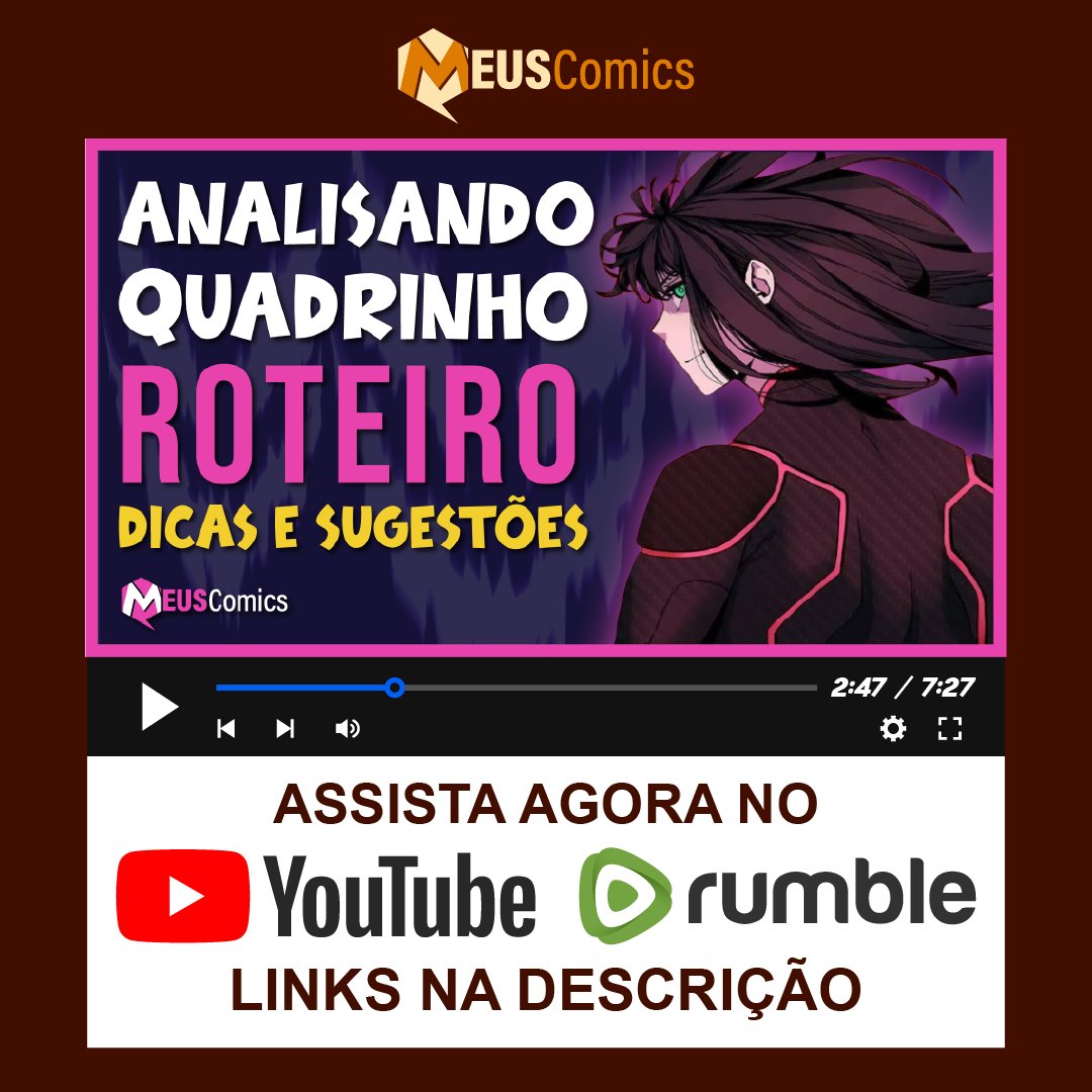 meuscomics's tweet photo. Olá pessoal!
Saiu mais um vídeo no canal confiram!

E obrigado ao Leonardo Soares(LeoThePardo) por permitir a analise o roteiro dele no quadrinho do Red Lightning @RLWebtoon.

https://t.co/PrHpzeHjL2

https://t.co/wcjd4VCU7Q

Se gostaram não esqueça de curtir e compartilhar. https://t.co/3up92OrSIy