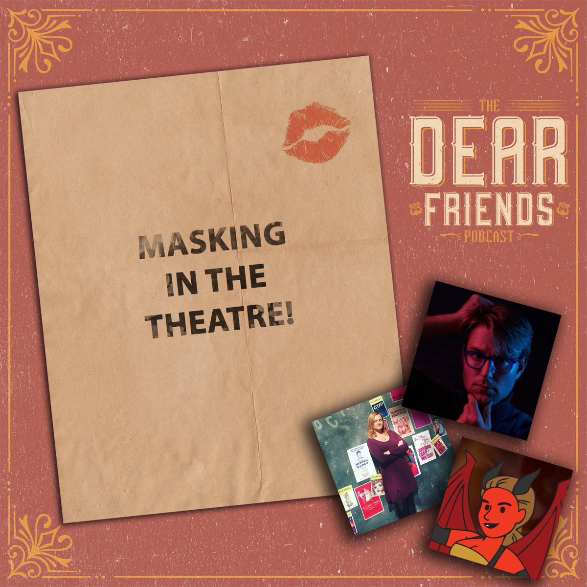 DearFriendsPod's tweet photo. The Dear Friends are BACK AT YA! Today the Dear Friends are talking about a shockingly controversial topic -- MASKING IN THE THEATRE! What could we be thinking about here?!

Listen here: https://t.co/TetP5ZAqzQ https://t.co/iWRMDhR5S7