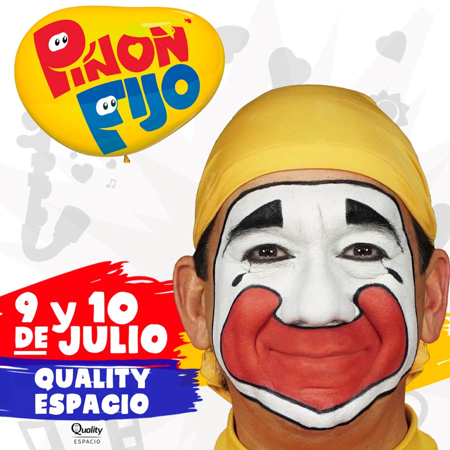 Ticketek Argentina (@ticketekar) on Twitter photo 🤡 <a href="/pinonfijo1/">Piñon Fijo Oficial</a> vuelve al Quality de #Cordoba !
Un show con mucha emoción, diversión e infancias compartidas, la tuya y la de tus hijos. 
📅 9 y 10 de Julio
📍 <a href="/qualityespacio/">Quality Espacio</a>
🎫📲 Comprá tus #Etickets en bit.ly/3NuGgjX 🤡 <a href="/pinonfijo1/">Piñon Fijo Oficial</a> vuelve al Quality de #Cordoba !
Un show con mucha emoción, diversión e infancias compartidas, la tuya y la de tus hijos. 
📅 9 y 10 de Julio
📍 <a href="/qualityespacio/">Quality Espacio</a>
🎫📲 Comprá tus #Etickets en bit.ly/3NuGgjX