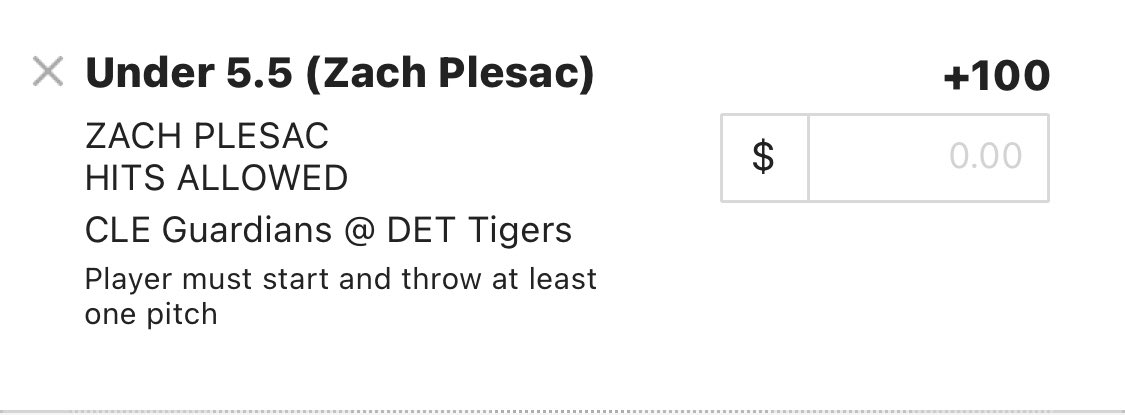 StashHouseProps's tweet photo. ⚾️Zach Plesac u5.5 hits allowed (+100) 1u

• Hit in 4 of last 5
• Detroit ranks dead last in wRC+

Graph: @propsdotcash 
#GamblingTwitter #FreePicks https://t.co/EWNUfKmDQq