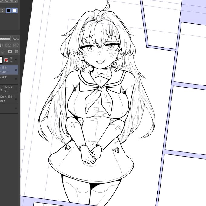 モノクロ・線画 