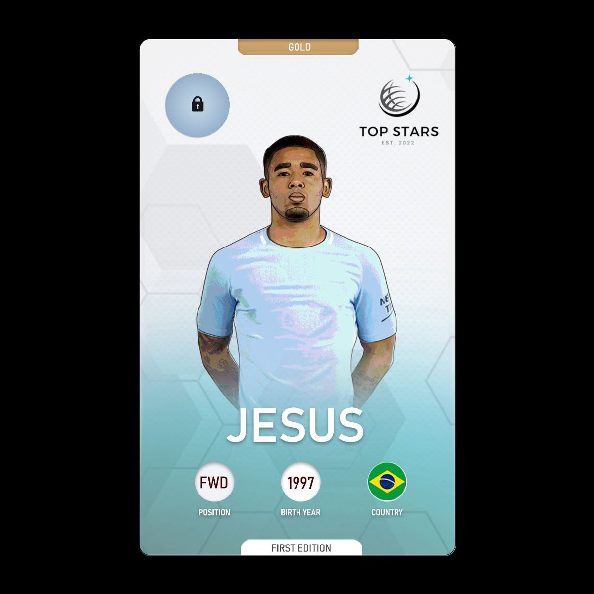 TopStarsFinance's tweet photo. Gabriel Jesus has completed his signing to Arsenal!
The next time you'll see his NFT on our website he will be wearing the red of Arsenal!
Follow us for more information!

#CollectCompeteRepeat 
#FPL #P2E #NFTGiveaway #NFTCommmunity #Whitelist #DeFi #BSCGEM https://t.co/a1qPksyELX