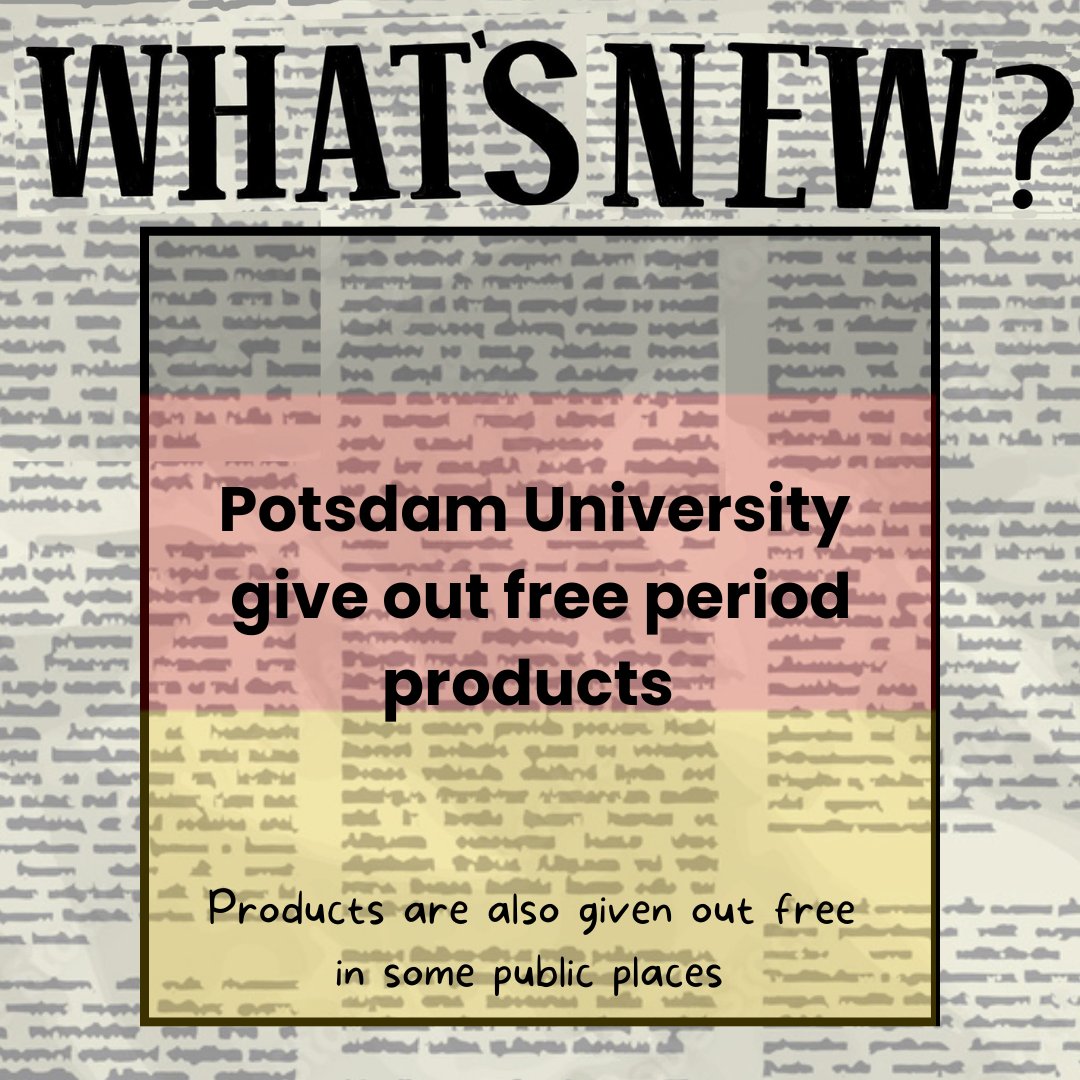 At Bleedin' Saor we like to highlight other Universities that are making significant changes for the better - fighting the stigma of period poverty <a href="/unipotsdam/">Universität Potsdam</a> #stopthestigma #endperiodpoverty #periodpoverty #perioddignity #period #menstruation #periodpositive