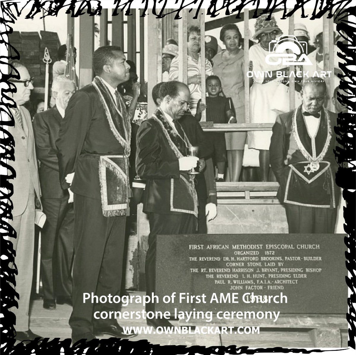 OBA_NFTs's tweet photo. Photograph of first AME Church cornerstone laying ceremony  #nft #church #archives #rare #rarenfts #bitcoin #usa #newyork https://t.co/VR7rkaQMVb