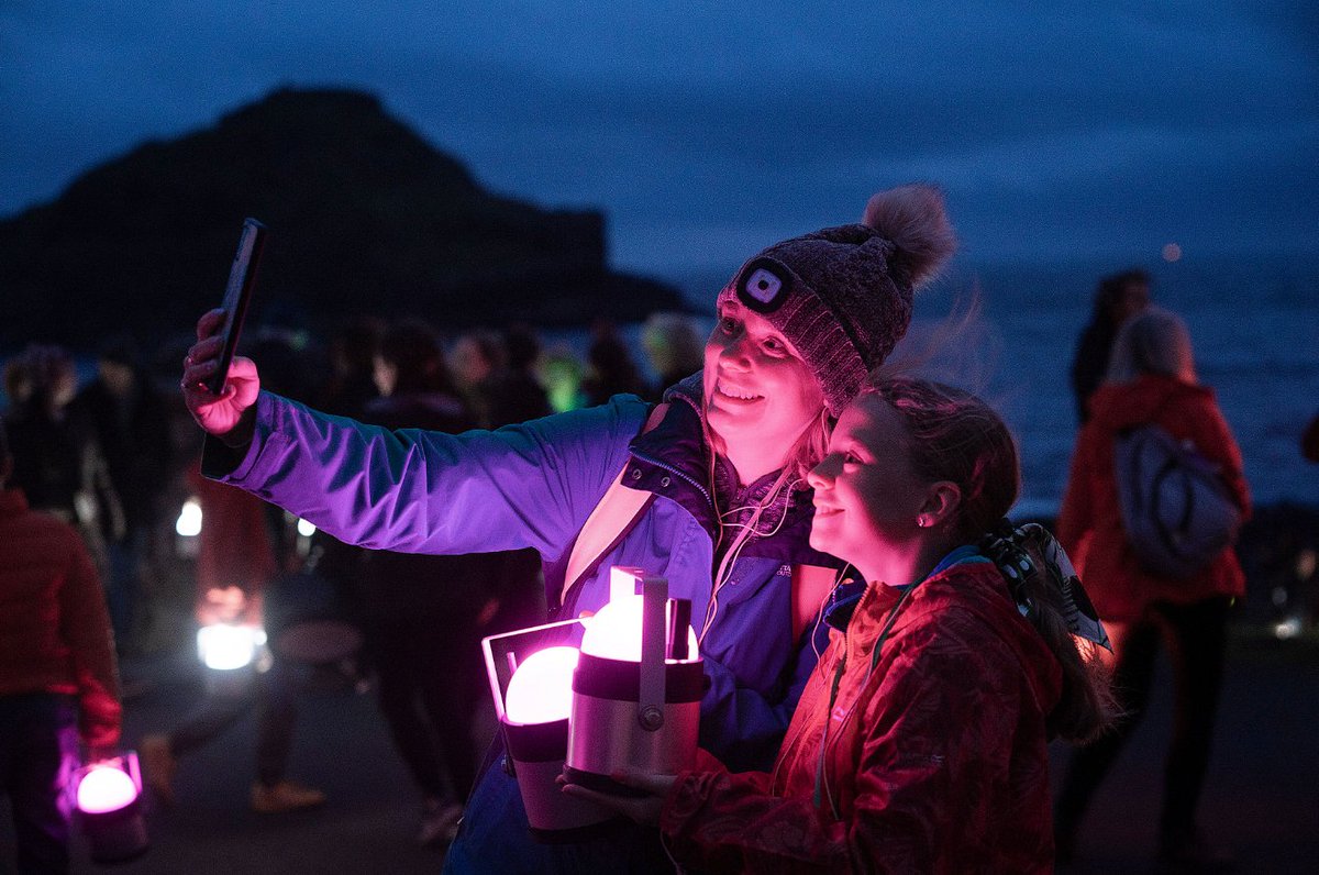 GreenSpaceDS's tweet photo. On Saturday we created a giant artwork on the @GCausewayNT. Connecting music &amp; myth, light &amp; landscape - it really was a magical #GreenSpaceDarkSkies experience.

Thanks to @nationaltrust, @NationalTrustNI, @CCGHT &amp; @VisitCauseway - we couldn't have done it without your support. https://t.co/WcuG1isVzV