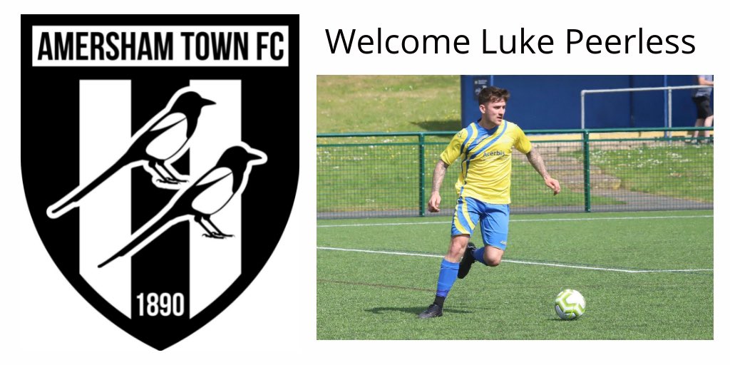 We are pleased to announce the signing of Luke Peerless to Amersham Town FC. Luke is a strong box to box midfielder with a great engine on him &amp; is good in a tackle. He has played at step 5 for Leverstock Green FC &amp; Tring Athletic FC. Great to get this one over the line 🖤🤍