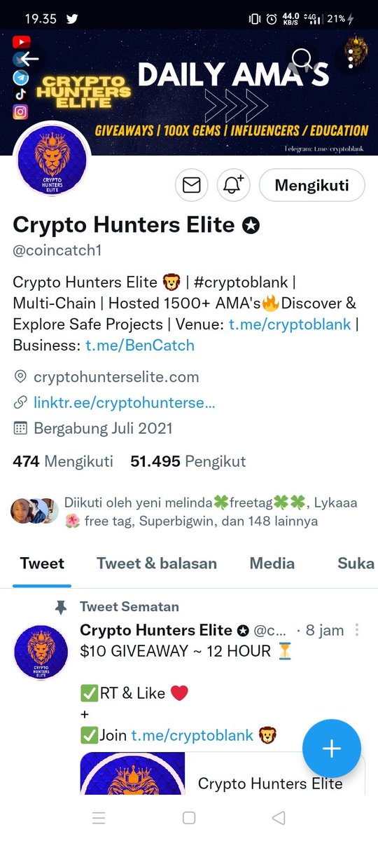 AnangCa17's tweet photo. @missufe @galaksi @coincatch1 @TiarCrypto @yaelahciwo_ Done bismilah bigwin https://t.co/4bGcj2hi1a