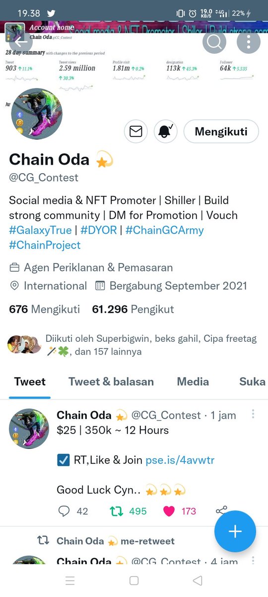 AnangCa17's tweet photo. @taegiveaway @TEPE_AE @Balakurwo @CG_Contest @HelpThePlaNFT Done bismilah bigwin https://t.co/Yn4YgNTWfS