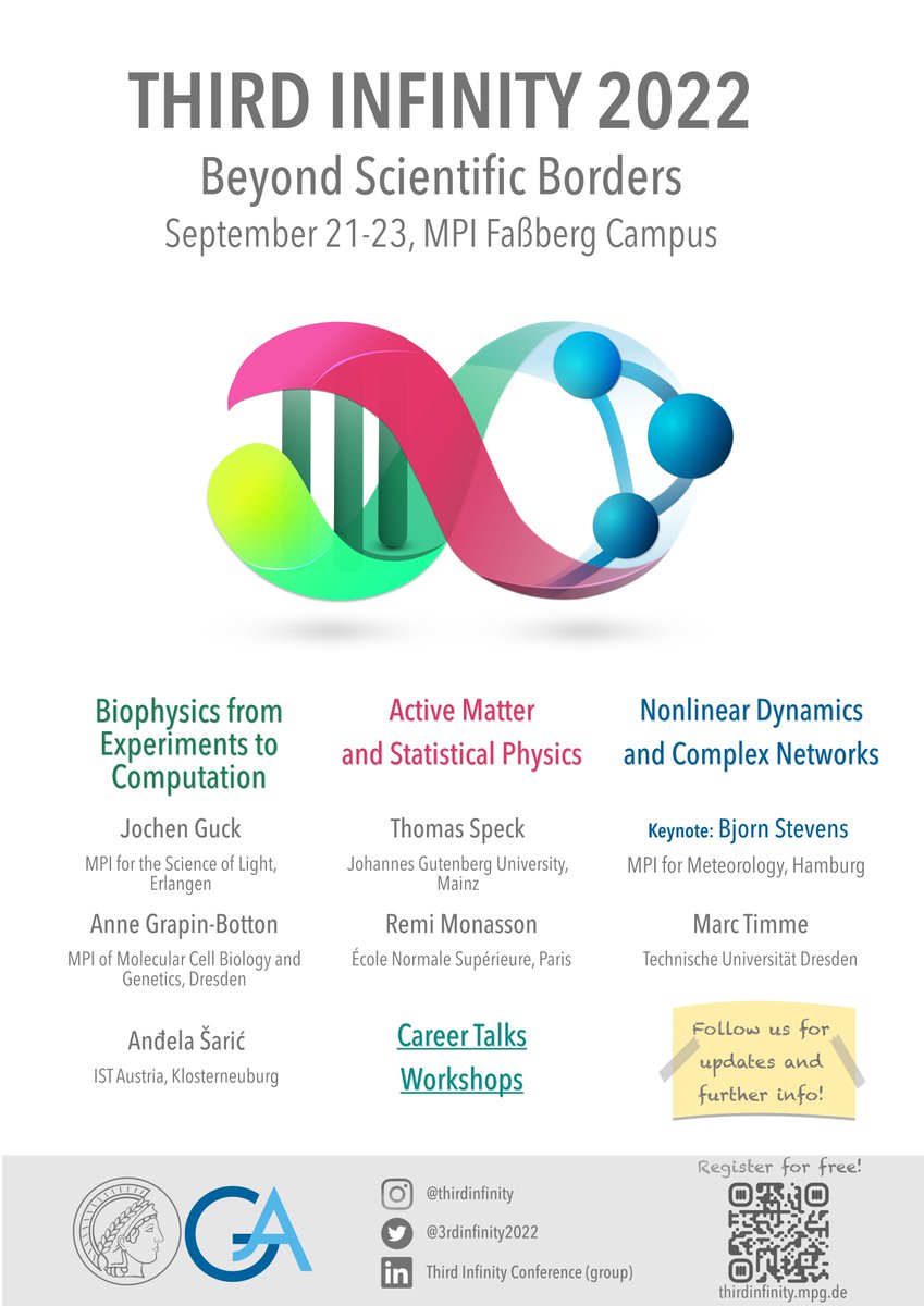 So proud of my first logo (and non-first poster) design 🤩

While you check it out, you might want to have a look at the lineup of speakers and join us on September 21-23 (registration is free on thirdinfinity.mpg.de)!

Follow @3rdInfinity2022  for updates and more info!