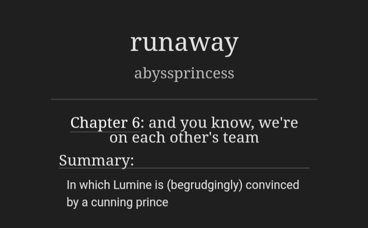 _abyssprincess's tweet photo. hi 😭😭😭 i finally updated my #chilumi fic, runaway 😭😭😭 sorry for the very long wait but i hope chapter 6 makes up for it djsjsnxnz

https://t.co/eGOzLYqYAI https://t.co/GYAhktJLEz