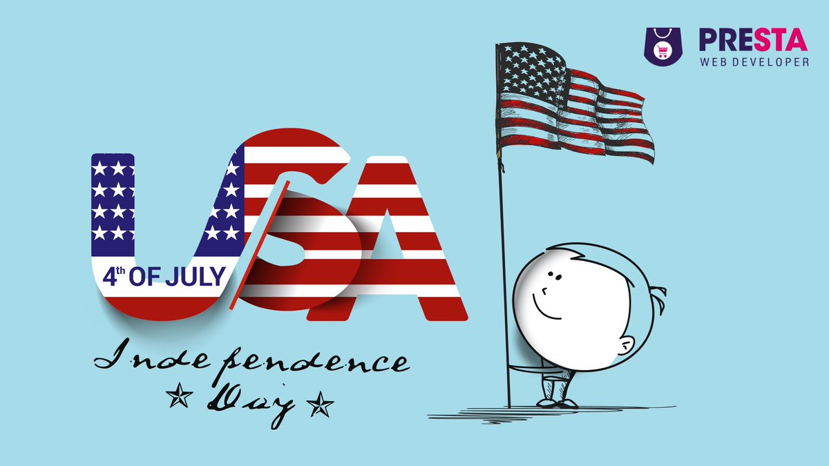 Prestashop Developer (@prestadeveloper) on Twitter photo Happy Independence Day! 🇺🇸🇺🇸
Let’s celebrate the opportunities to live happy lives and create a bright future for future generations to come. 🎉
#4thOfJuly #IndependenceDay #IndependenceDayUsa #Freedom Happy Independence Day! 🇺🇸🇺🇸
Let’s celebrate the opportunities to live happy lives and create a bright future for future generations to come. 🎉
#4thOfJuly #IndependenceDay #IndependenceDayUsa #Freedom