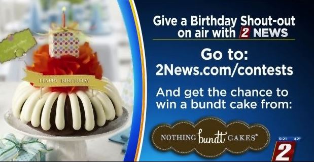 Want to give someone a birthday shout-out on our newscast? Send in your birthdays to 2news.com/contests/#// and we will showcase them on 2 News This Morning from 4:30am to 7am