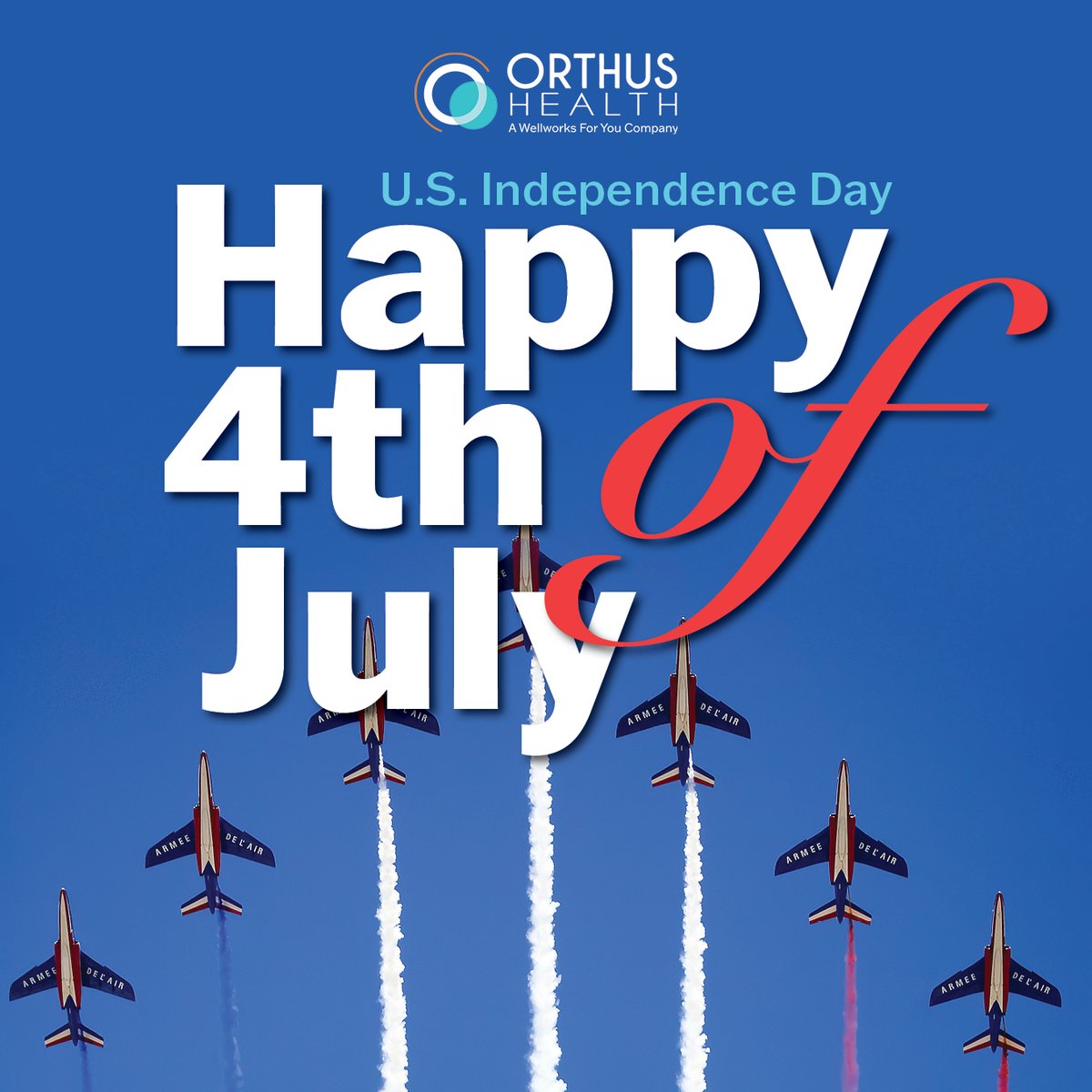 Happy Birthday, America! From all of us at Orthus Health, we would like to wish you and your families a happy, healthy, and safe 4th of July.

#OrthusHealth #independenceday #4thofjuly #happybirthdayamerica