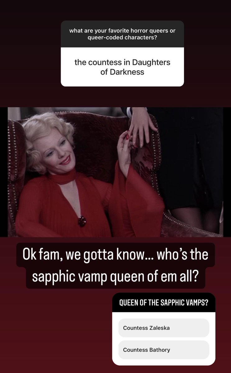 As we slither back into our coffins to prepare Volume 1 announcements this week, be sure to follow us on Instagram where we will be posting artwork and some polls too, like this sapphic showdown below! Keep your peepers ready… wicked things come in 7s… instagram.com/queerfrights