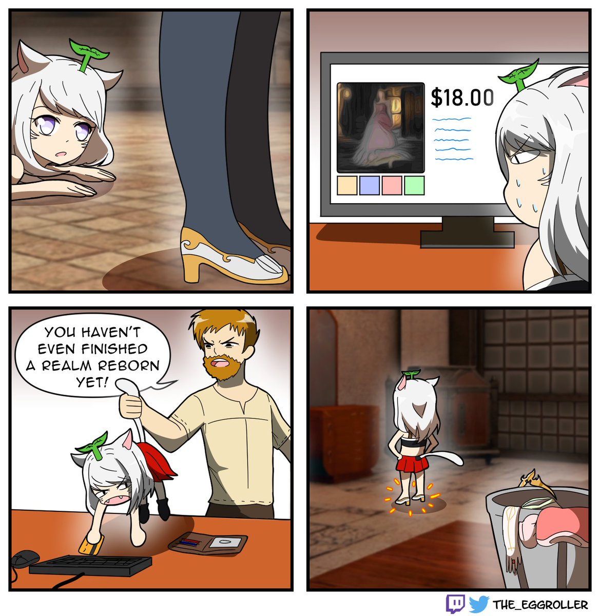 The_Eggroller's tweet image. FFXIV Comic
Costume Set 👠
#FFXIV #FF14 #FFXIVMemes #FFXIVART