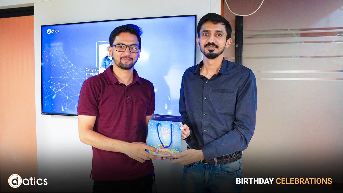 datics_ai's tweet photo. #HAPPYBIRTHDAY TO OUR JUNE-BORNS 🎂 🎊 

We #celebrated the special day of our team members Ali, M. Ali, Taimoor, Faraz, Husnain, Ahmad, and Ali Hamza at the office  🎉 🎈

Wish you a year full of #success and #goodhealth. Thanks for being part of our team. 

#JuneBorns #Gemini https://t.co/7Z9buRbJnp