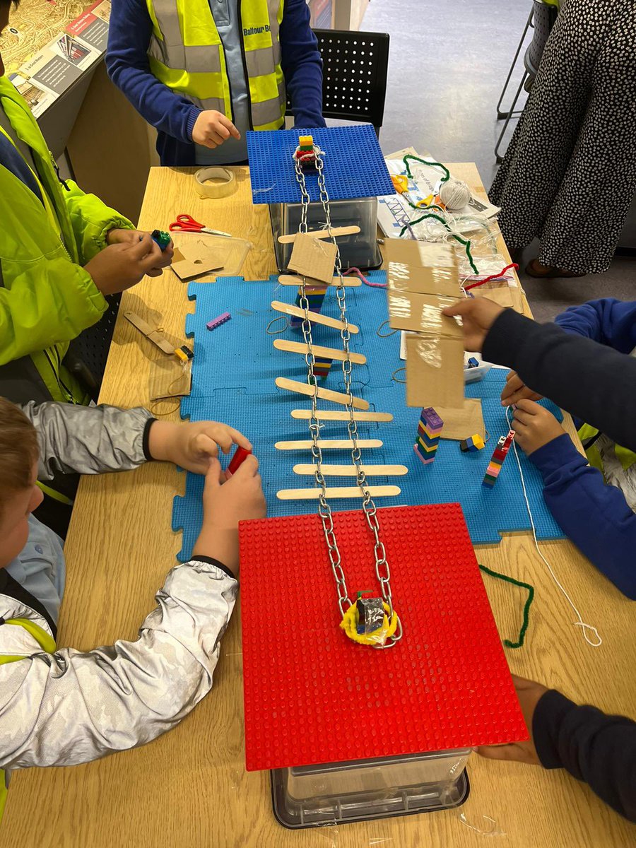 Y4WFA's tweet photo. And finally, using our resilience and collaboration we had a go building a bridge that could hold up to 6kg in weight! 🌉 @Cabotfederation #wfadesigners https://t.co/q61D86scLQ