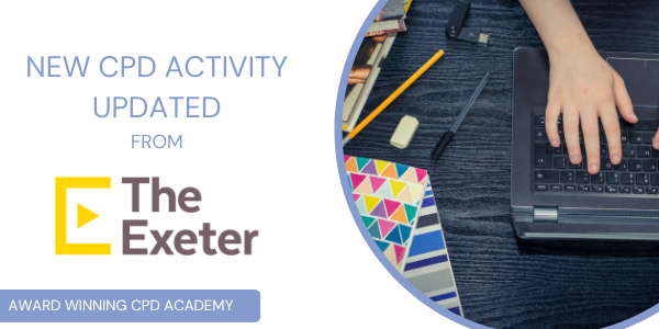 ParadigmCPD's tweet photo. 🚨New #CPD activity from @_TheExeter now available on our website, where you can gain up to 40 additional minutes.

Find out more and get your #CPD minutes here👉https://t.co/coHjiiywE0 https://t.co/SI8o8gpiJ6