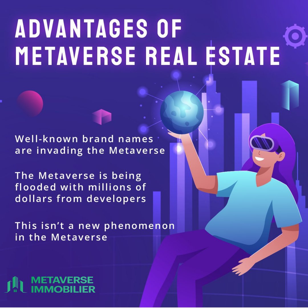 Metaverseimmob1's tweet image. Advantages of #Metaverse Real Estate
