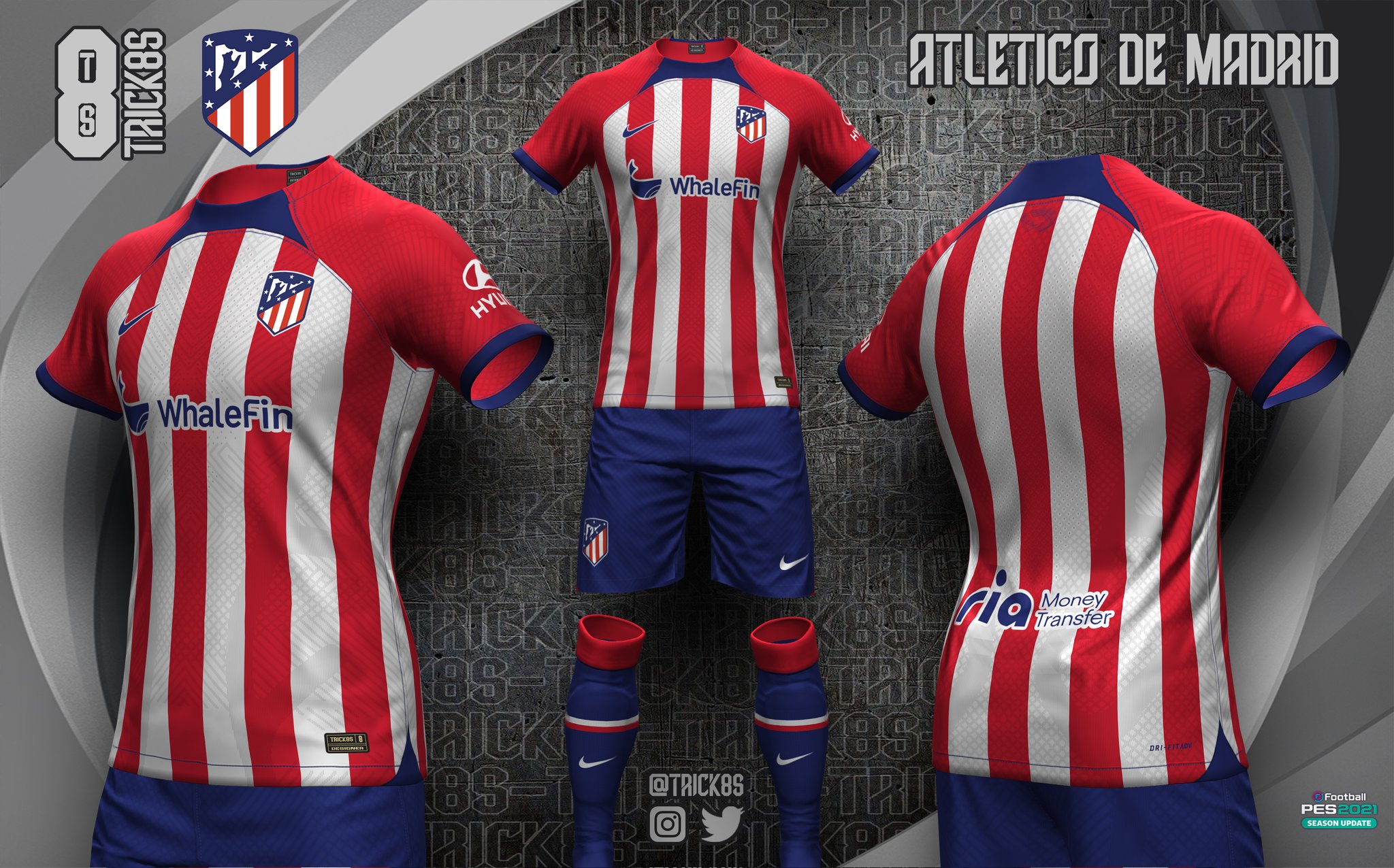 Trick8s on X ATLETICO DE MADRID Atleti Concept Kit for PES 2021 Template Nike JU kitmaker DOWNLOAD https t b4FTTujPvE Kitserver available eFootballPES2021 kitmaker conceptKit kit Conceptjersey nike...