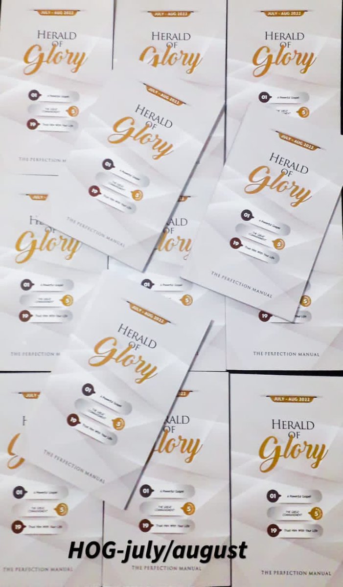 christassemblyw's tweet photo. Do you have your copy yet 🤗 ?
It's a new month with a new package of the Lord's daily rhema for our Christian walk. Dare to get a copy !
#JulyAugust
#bimonthlyprint
#HeraldofGloryDevotional https://t.co/SPtD3ccVhO