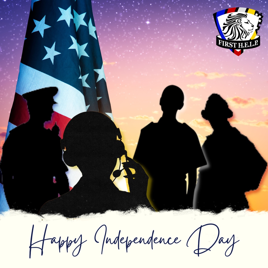 FirstHELP_org's tweet photo. Happy Fourth of July! As we celebrate our nation’s independence, we’d like to wish you a very happy, healthy and safe Fourth of July! #IndependenceDay
#FirstHelp #BlueHelp #RedHelp #WhiteHelp #Goldhelp #TheLion #FirstResponder https://t.co/5OMiyYxRWz