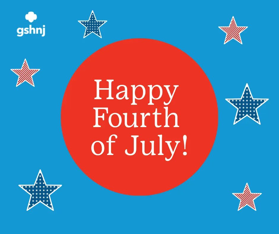 Happy #FourthofJuly, Girl Scouts! ❤️🤍💙 Have a safe and happy holiday.