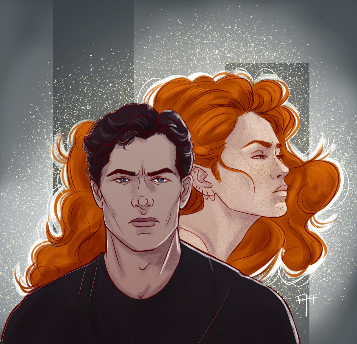 Fan art de Cazadores oscuros segundo libro de la saga de Cristina Pujadas 🥰 Me está encantando