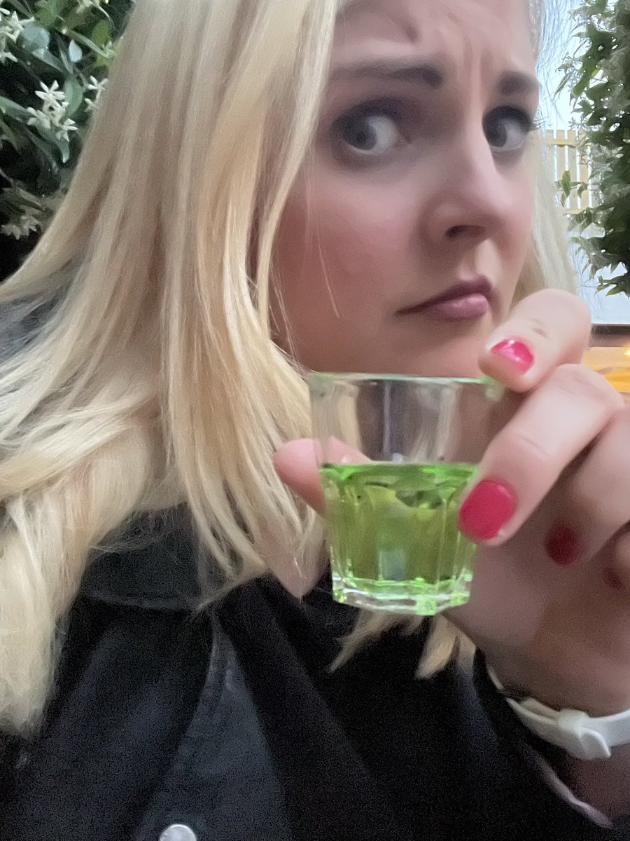 7 years of marriage today so he treated me to…..an apple sourz shot. That’ll teach me to go to the loo before he’s ordered.

God, I need a bloody medal.