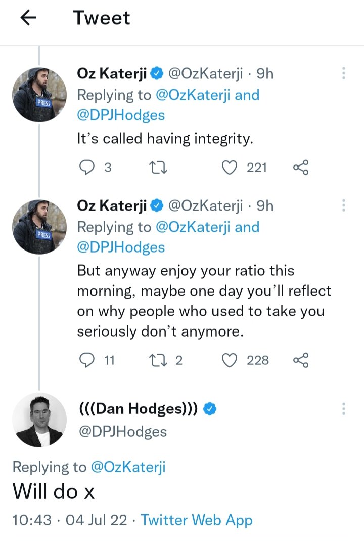 Q. Is @DPJHodges the most excruciatingly embarrassing client journalist in the UK? A. Yes, yes he is. twitter.com/DPJHodges/stat…