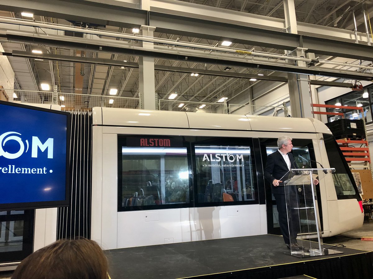 Depuis le centre de prototypage <a href="/Alstom/">Alstom</a> pour l’Amérique, j’ai assisté à l’annonce ce matin du Président d’Alstom Amériques Michael Keroullé de l’ouverture d’un centre d’innovation consacré à la #décarbonation du transport #ferroviaire nord-américain🚆🌱. <a href="/AlstomCanada/">Alstom Canada</a> <a href="/AlstomUSA/">Alstom USA</a>