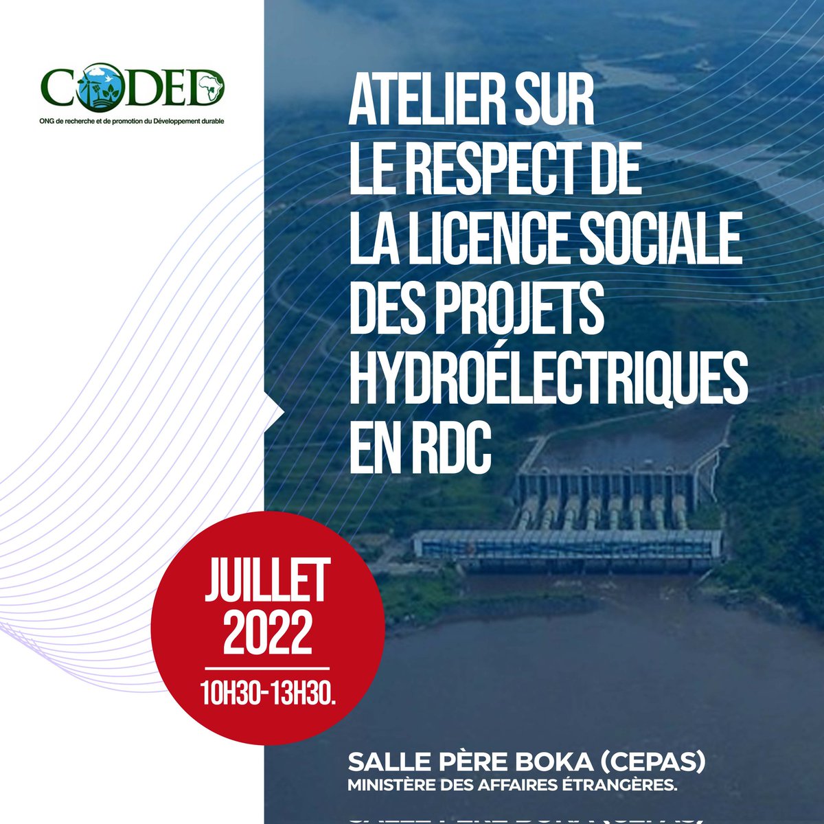 erkassk's tweet photo. Hydropower plants &amp; the Social License to Operate in DRC @centre_durable and @CMolili  coalition will discuss about trends on this issue with energy producers on July 20 Save the Date @OearseRdc @CorapRdcongo @MwangazaReseau @mayoni_ruben @Lusinde2 @AdrienAmonsengo @resourmatters https://t.co/ms13F34cb7