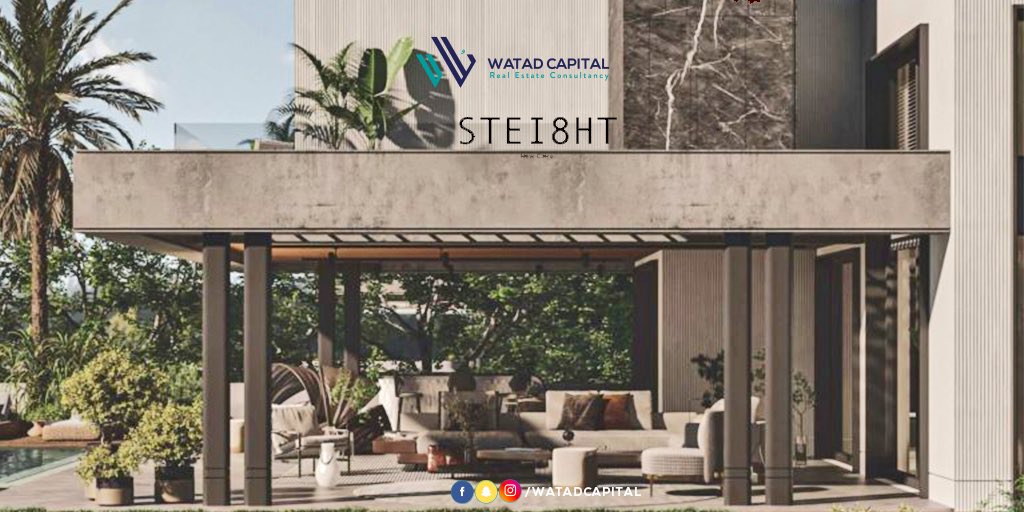 WatadCapital's tweet photo. "LMD's residential project, STEI8HT, an exclusive villa community with areas spanning over 550 acres in East Cairo's Directly spotted from the Ring Road and direct access from both Mohamed Naguib Road and Sebaai Axis
5% downpayment and 8 years instalments 
Call us on 0563396082 https://t.co/rkTvWNV9CF