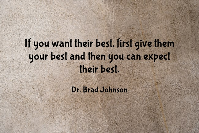 DrBradJohnson's tweet photo. If you want their best... https://t.co/hB0kmKhCHs