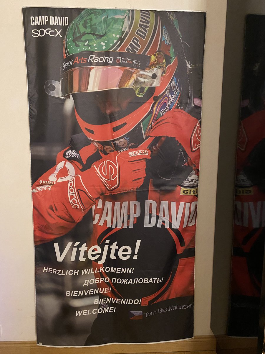 tombeckhauser's tweet photo. Yesterday I was asked if I wanted one of the old welcome signs from one of the CAMP DAVID stores and I just couldn’t refuse. Now it’s hanging in my room…
#TomBeckhäuser #CampDavid #Soccx #racing https://t.co/i0B9lgKsdQ