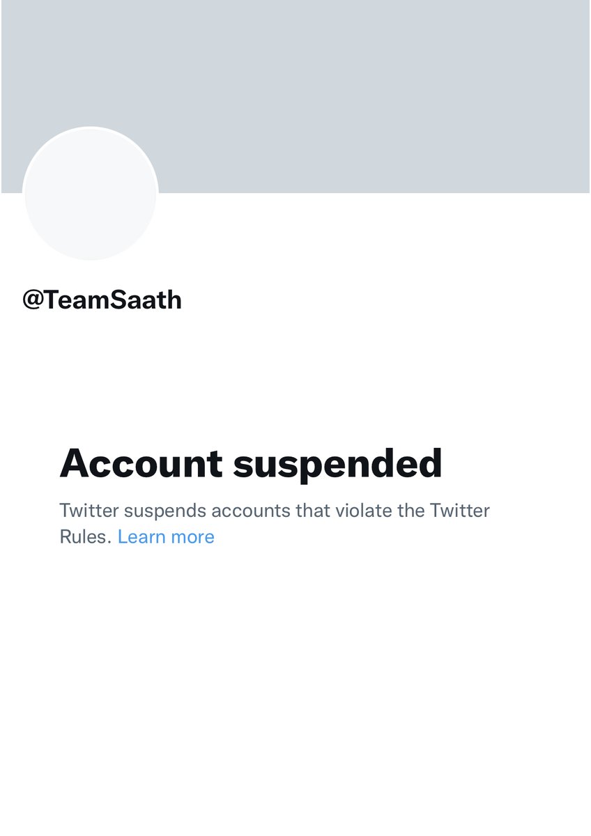 What’s going on @TwitterIndia ?
Why has <a href="/TeamSaath/">Team Saath Official🤝</a> ‘s acct been suspended?!