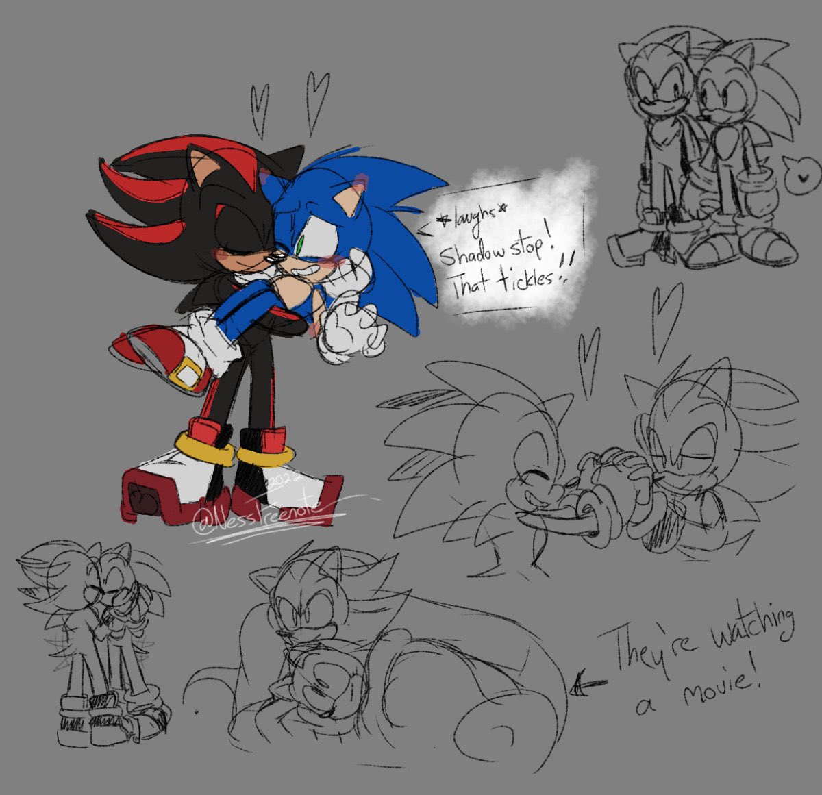 Sonic X Shadow Sonadow💙❤