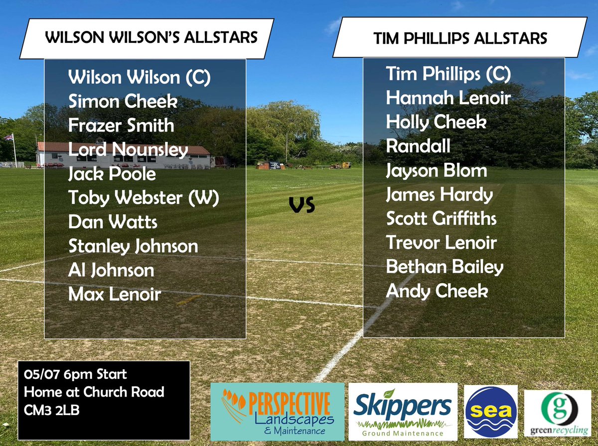 *Battle of the Vices*
*Vices Versus*

📆 Tomorrow Night!
⏰5.30 meet 6pm Start 
📍HPCC Headquarters 

It’s going to be a great game!
Fielding restrictions during the Power Play
Free Hits for No Balls
Retire at 30
Leg side wides. 

Supporters all welcome 💪