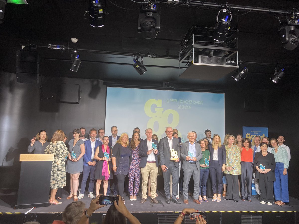 Thegoodfr's tweet photo. Bravo à tous nos lauréats de ce Grand Prix de la Good Économie 2022 !  
@CreditMutuel, @IpsosFrance, @EchosParisien_M, @PublicisMediaFr, @c3_d, @Asso_CEM, @RsoEntreprendre, @CarenewsCom

#GPGE https://t.co/4aZ0AJ3bvF