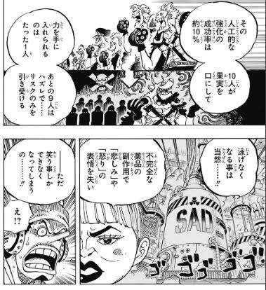 ワンピース スマイルは人造悪魔の実 副作用や由来を考察 4ページ目 Selvy