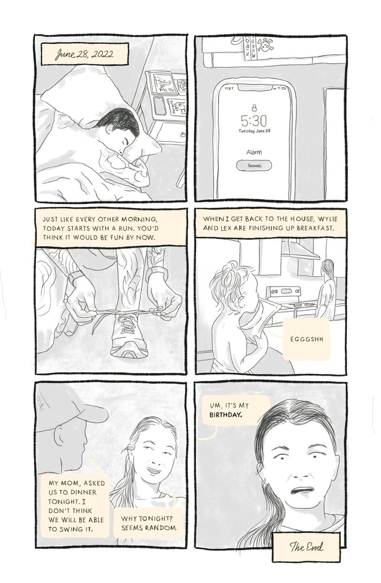 wadeaustinellis's tweet photo. Started a dairy comic to document what 34 looks like. I’ll be adding to this thread throughout the year. Goal is to write a page a day, and draw 1-2 a week.

This is my first go at creating comics. If you enjoy it, tag someone else who might. #makecomics https://t.co/fZHwEUMkat