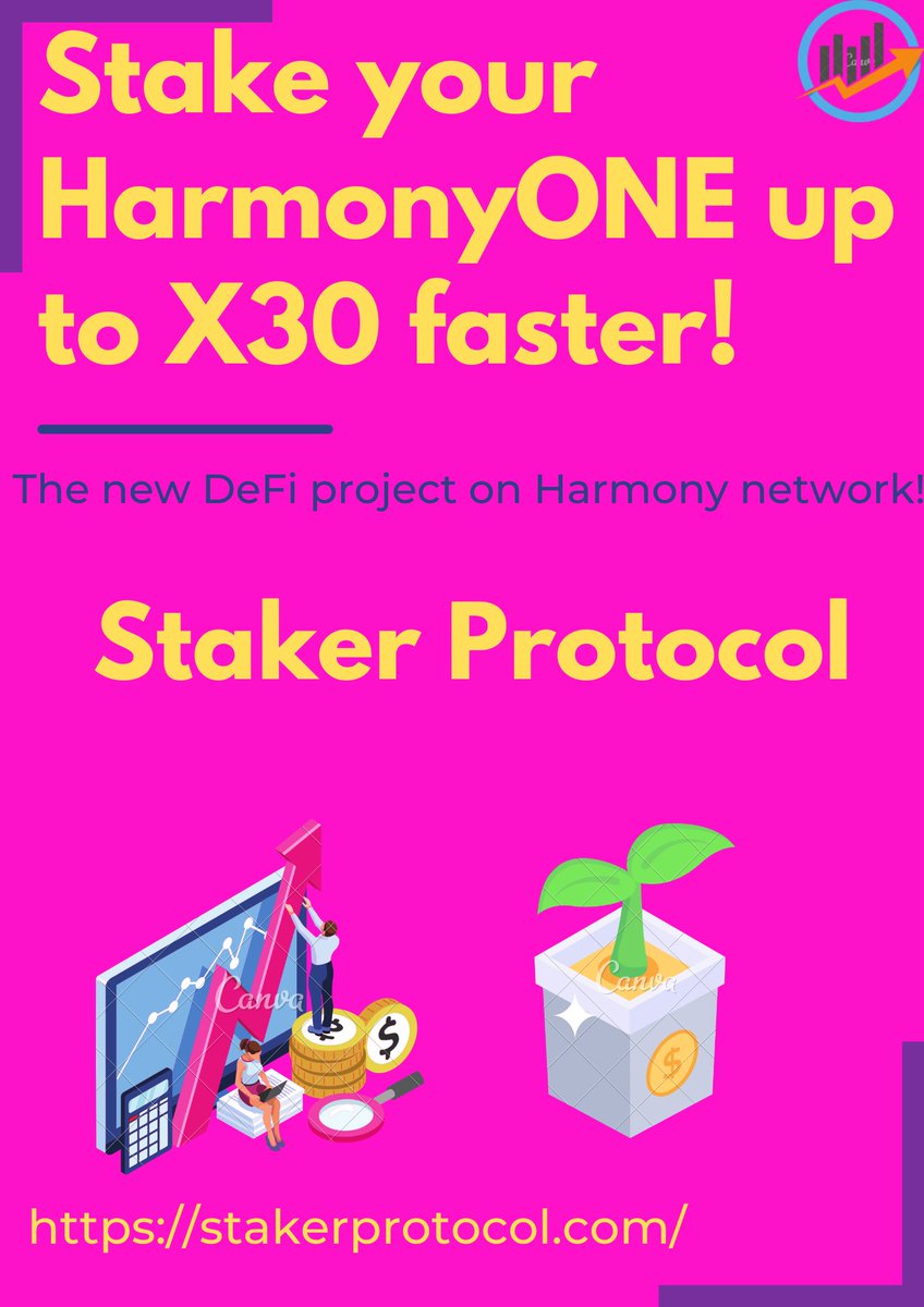 StakerProtocol's tweet image. Why are people moving from classic staking to DeFi?
Simply because staking results are much faster!
Stake your HarmonyONE up to X30 faster with Staker Protocol. 

stakerprotocol.com

#harmonyone #harmony #defi #staking #one #cryptocurrency