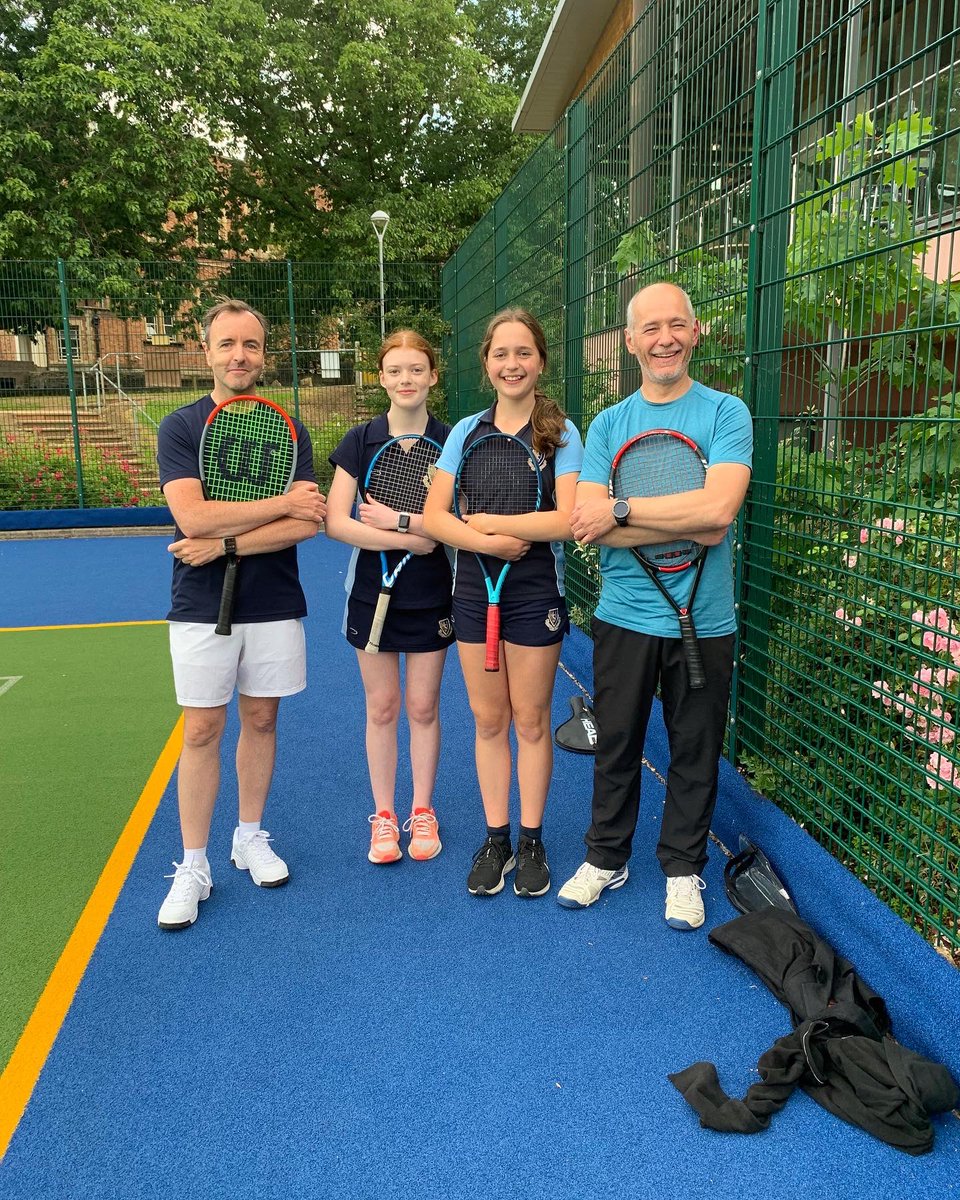 It was great to see the return of the Parents' and Daughters' Tennis tournament on Friday evening. Girls in Year 5 - Seniors all competed and some great tennis was played. Congratulations to Grace and Dad for being crowned CHAMPIONS! 🎾 🏆 <a href="/SportMSJ/">MSJ Sport</a>