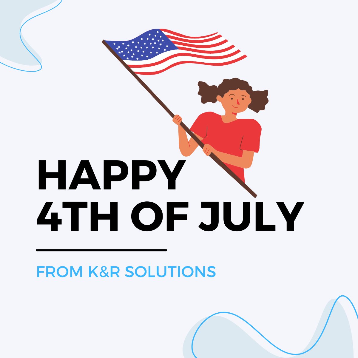 Krsolvingit's tweet image. Wishing you all a happy 4th of July from our team at K&amp;amp;R Solutions! 🙌
.
.
.
#krsolutions #july4th #independenceday #fabricgraphics #tensionfabric #seglightbox #womenowned