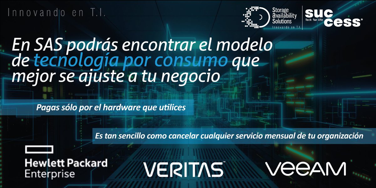 sasnwco's tweet photo. La adquisición de tecnología ya no debe ser una inversión fuerte de capital.

SAS te ayuda a escoger un modelo mensualizado que se adapte a tu negocio pagando sólo los servicios que utilices🌐 #SASNW https://t.co/veURc854Iw