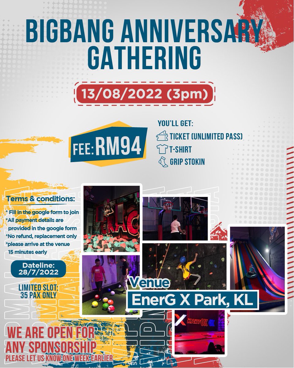 BIGBANGMALAYSIA's tweet photo. Hi ๐ฒ๐พVIPs as promise here the details for the gathering..
Please read the poster for more details
Any inquiries feel free to ask ๐
Form : https://t.co/WnR6Yp3dLy
#BIGBANG #BIGBANGMALAYSIA
#VIP #VIPMALAYSIA https://t.co/pfFWICbRvU