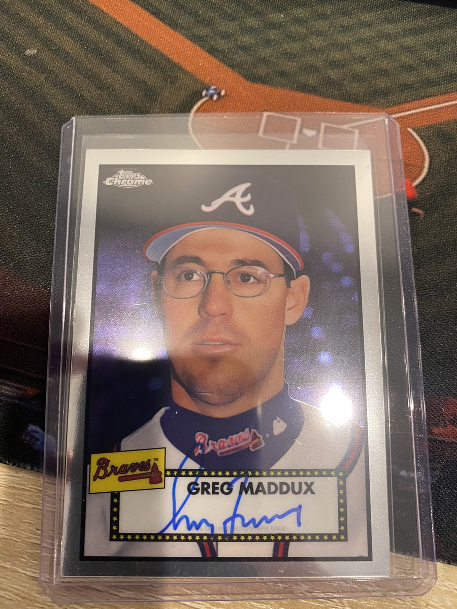 BDKleinman's tweet photo. 🚨3,000 Follower Giveaway !!!🚨
 
Greg Maddux 2021 Topps Platinum Anniversary Auto! 

Rules:  
✅ Follow
✅ Retweet

Winner announced Wednesday 5 PM Pacific! 
#TheUnionBreakers https://t.co/S4wY64tGVT