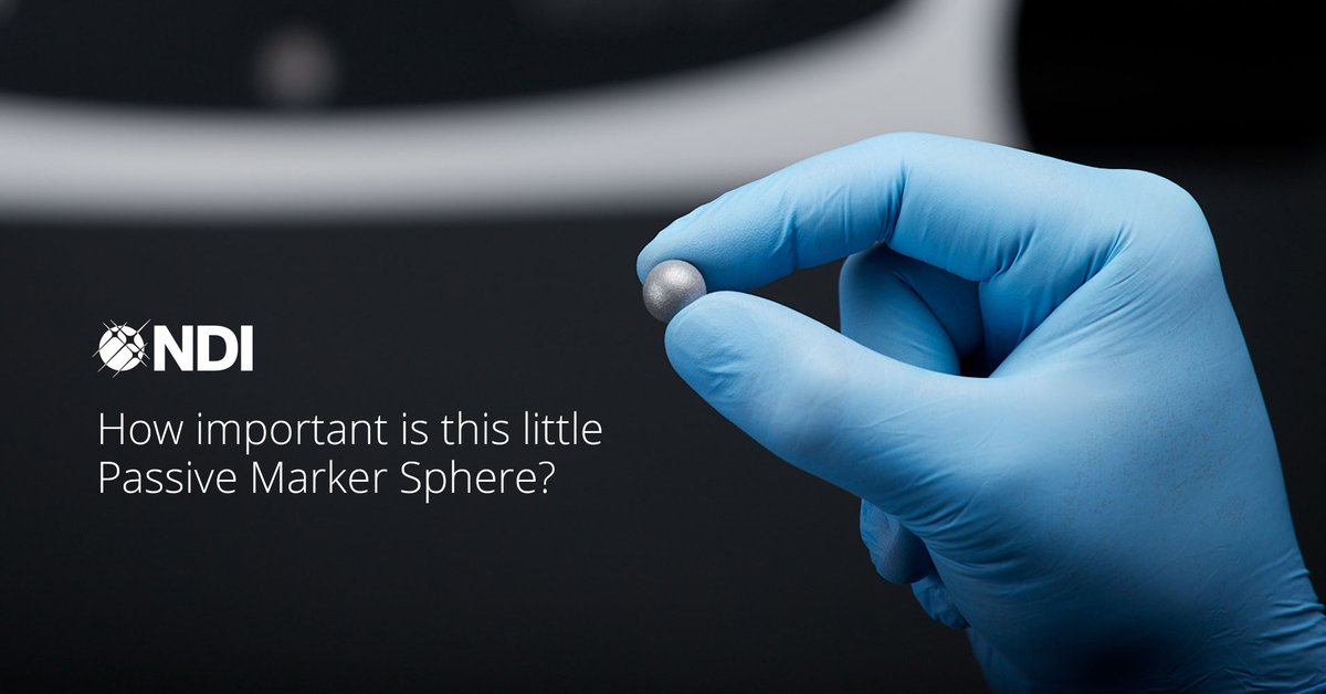 NDI’s passive sphere allows our #optical system to determine the coordinates of markers and the position &amp; orientation of a surgical instrument. It's intended for use with market-leading image-guided surgery systems.

ndigital.com/optical-measur…

#medtech #robotics #innovation